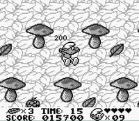 une photo d'Ã©cran de Les Schtroumpfs sur Nintendo Game Boy